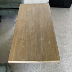Light Colored Wood Coffee Table And Console Table