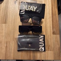 Quay Sunglasses W/ Case & Bag