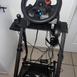 Logitech Steering Wheel Pedals And Shifter And Base For PS4 Ps5