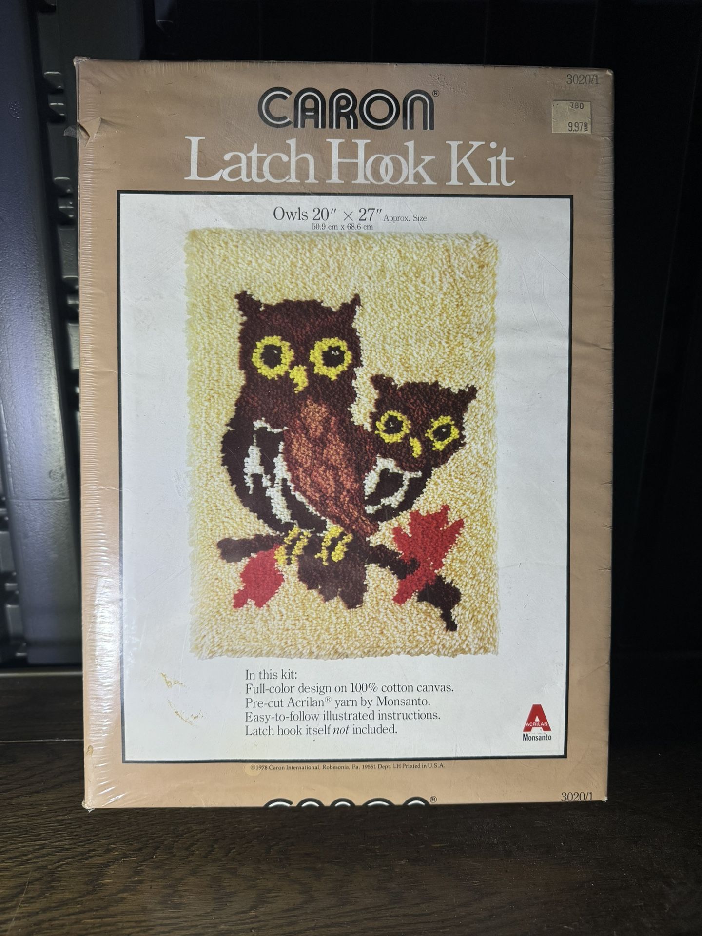 Vintage Caron “Owl” Latch-Hook Kit