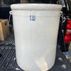 Vintage 15 Gallon Crock