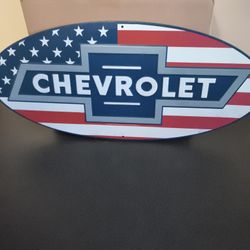 Vintage Chevrolet Collectable Metal Sign