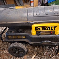 Dewalt Multi Fuel Construction Heater/Central Machinery 24" high-velocity shop fan.