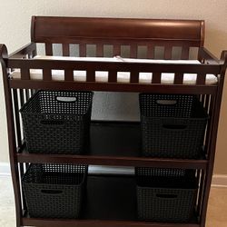 Dark Brown:   Changing Table 