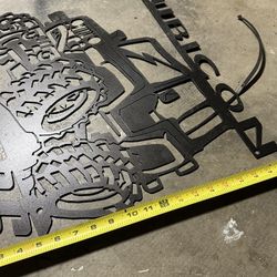 Metal Jeep Wall Hanger 