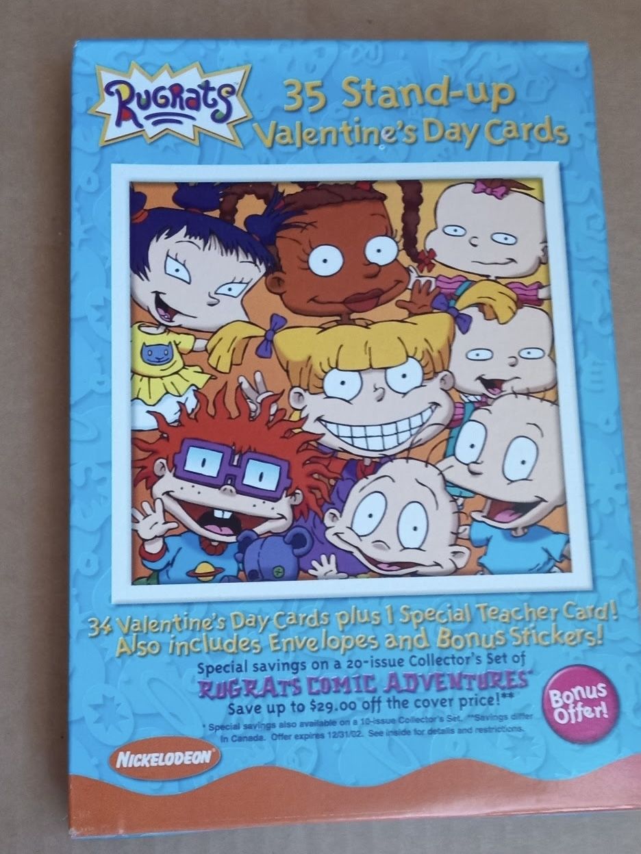 rugrats valentines day cards brand new