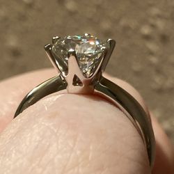 3CT Diamond Moissanite Ring Sz 7.5 Or 10