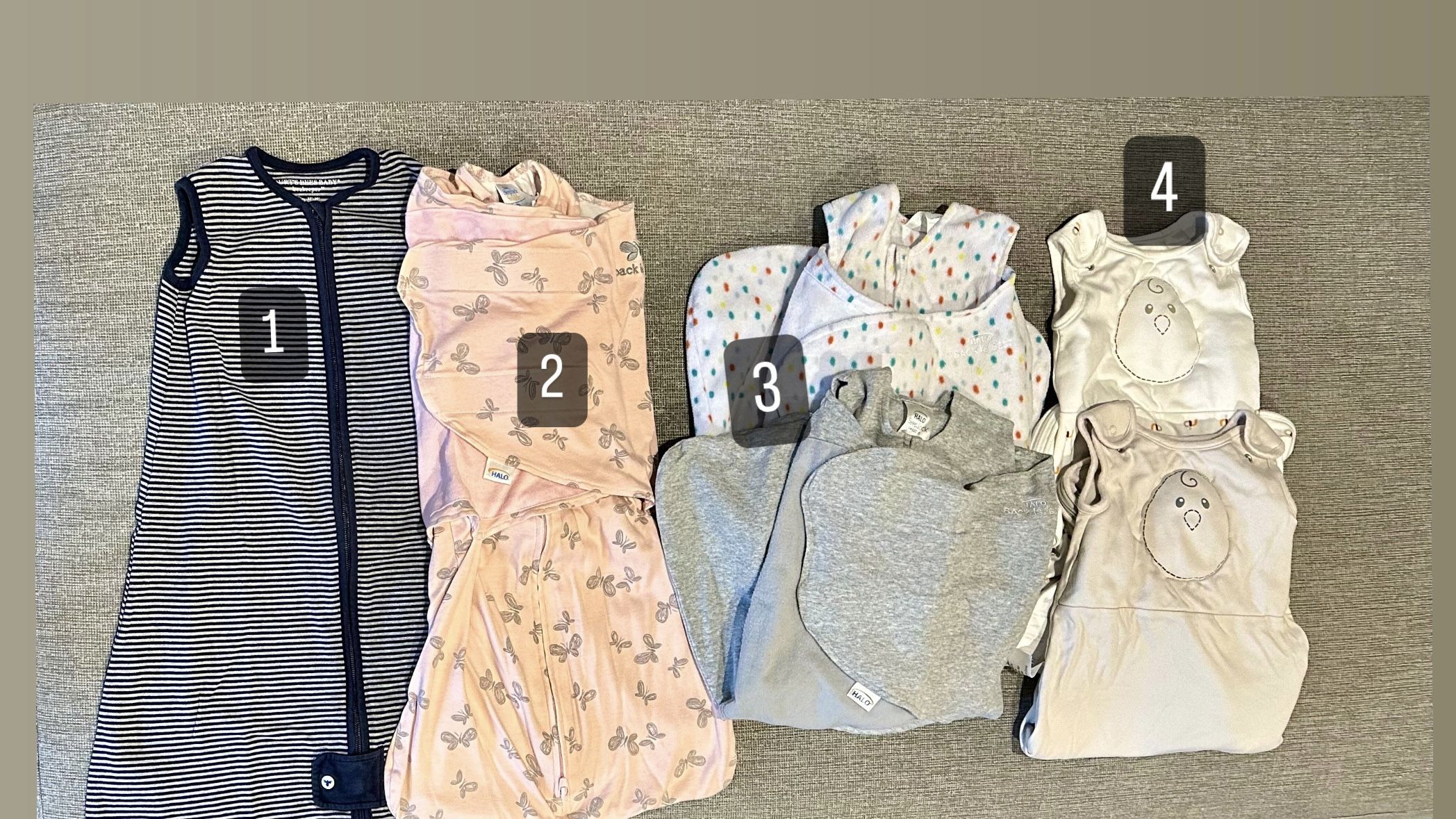 Sleepsacks: Burt’s Bees, Halo and Nested Bean