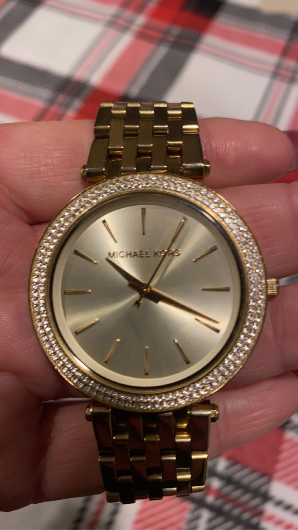 Good Condition Gold bling bling Michael Kors Watch
