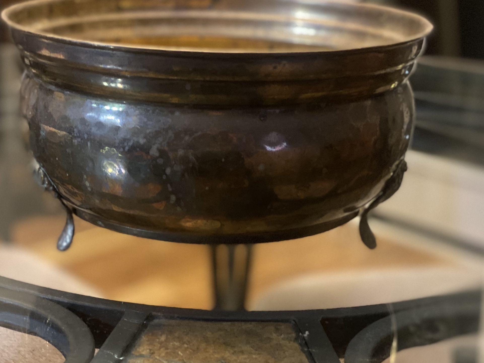 Vintage Brass Planter