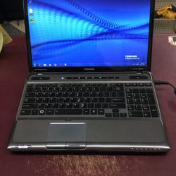 BROKEN TOSHIBA 16”  Laptop Computer Windows 7 NEEDS REPAIR OR FOR PARTS