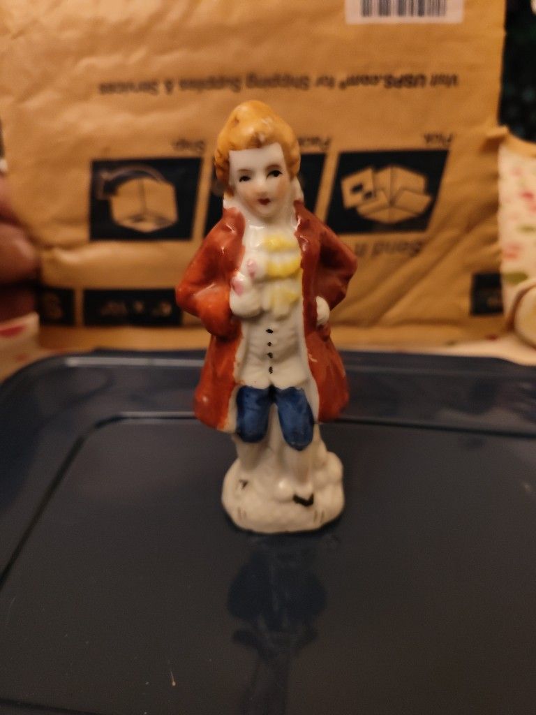 Occupy Japan Figurine "Man In Red Jacket"
