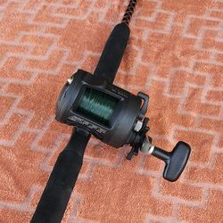 Nice conventional Combo  ugly stick big water rod with a brand new okuma classic 200 levelwind $65 