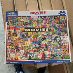 White Mountain 1000 Piece Puzzle “At The Movies”
