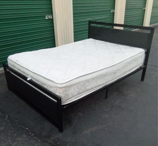 FULL BED FRAME WITH MATTRESS