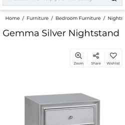 Queen Bedroom Set - Silver