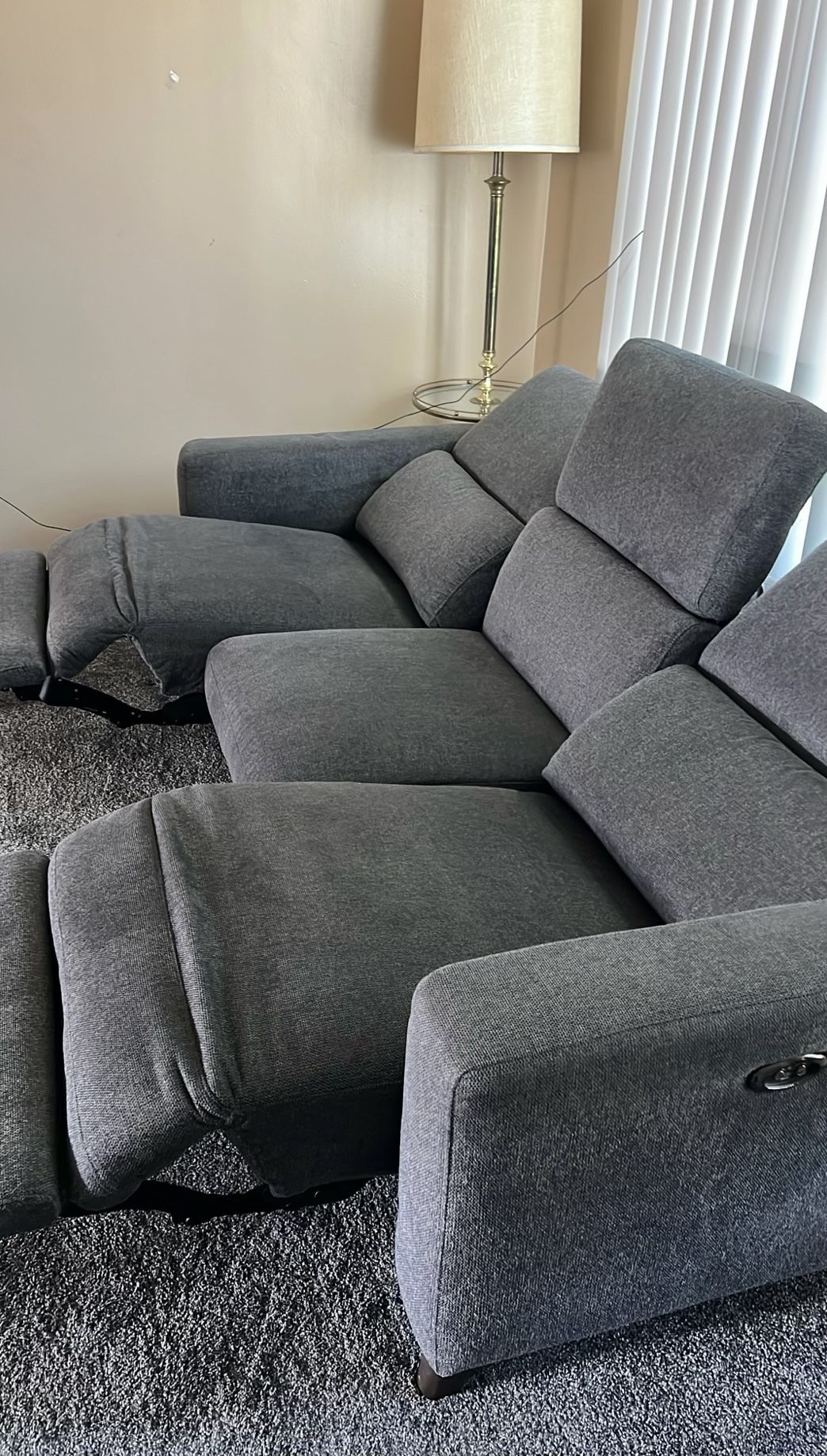 Living Spaces Double Recliner Couch $800 OBO
