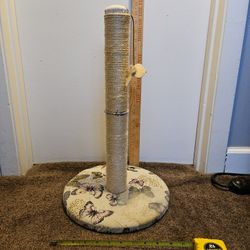 Cat Scratching Post Butterfly Pattern