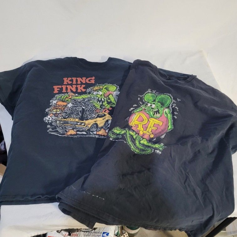 2 Rat Fink Tee Shirts Vintage