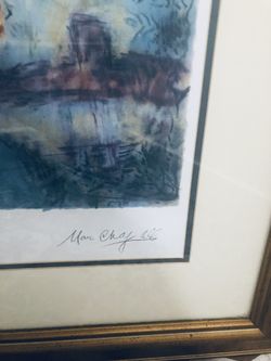 2 Marc Chagall Framed  And Signed Lithographs With Certificate Of Authenticity 