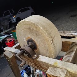 Price OBO Antique Grinding/Millstone Wheel 12.75 x3.25