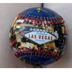 Baseball Ball Souvenir Welcome To Las Vegas Nevada Casino Gambling Collectible BEST OFFER