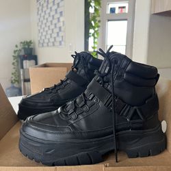 Black Combat Boots Size 12 