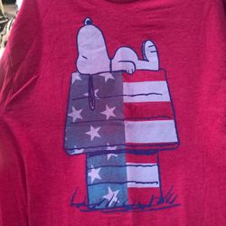 Snoopy red shirt large