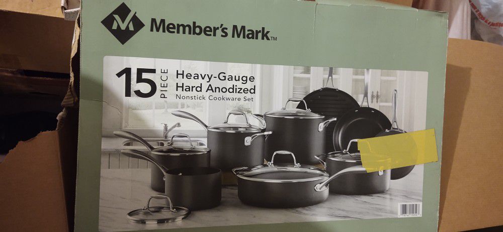 Members Mark Anodized 15 Piece Cookware Set