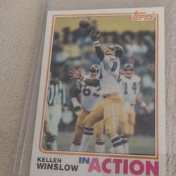 Football Topps 1982 Kellen Winslow. Cash porch pickup Redmond