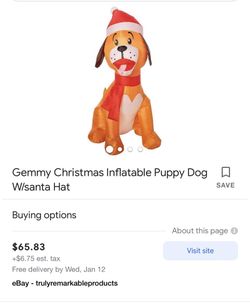 Christmas Dogs Inflatables