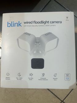 Blink Wired Floodlight Camera 2600 Lumens