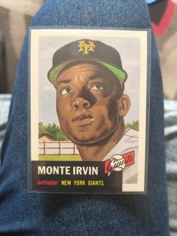 1953 Topps Monte Irvin New York Giants Baseball Card
