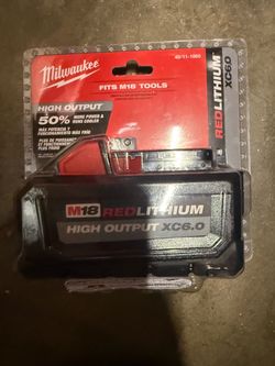 Milwaukee M18 RedLithium High Output XC6.0 Battery