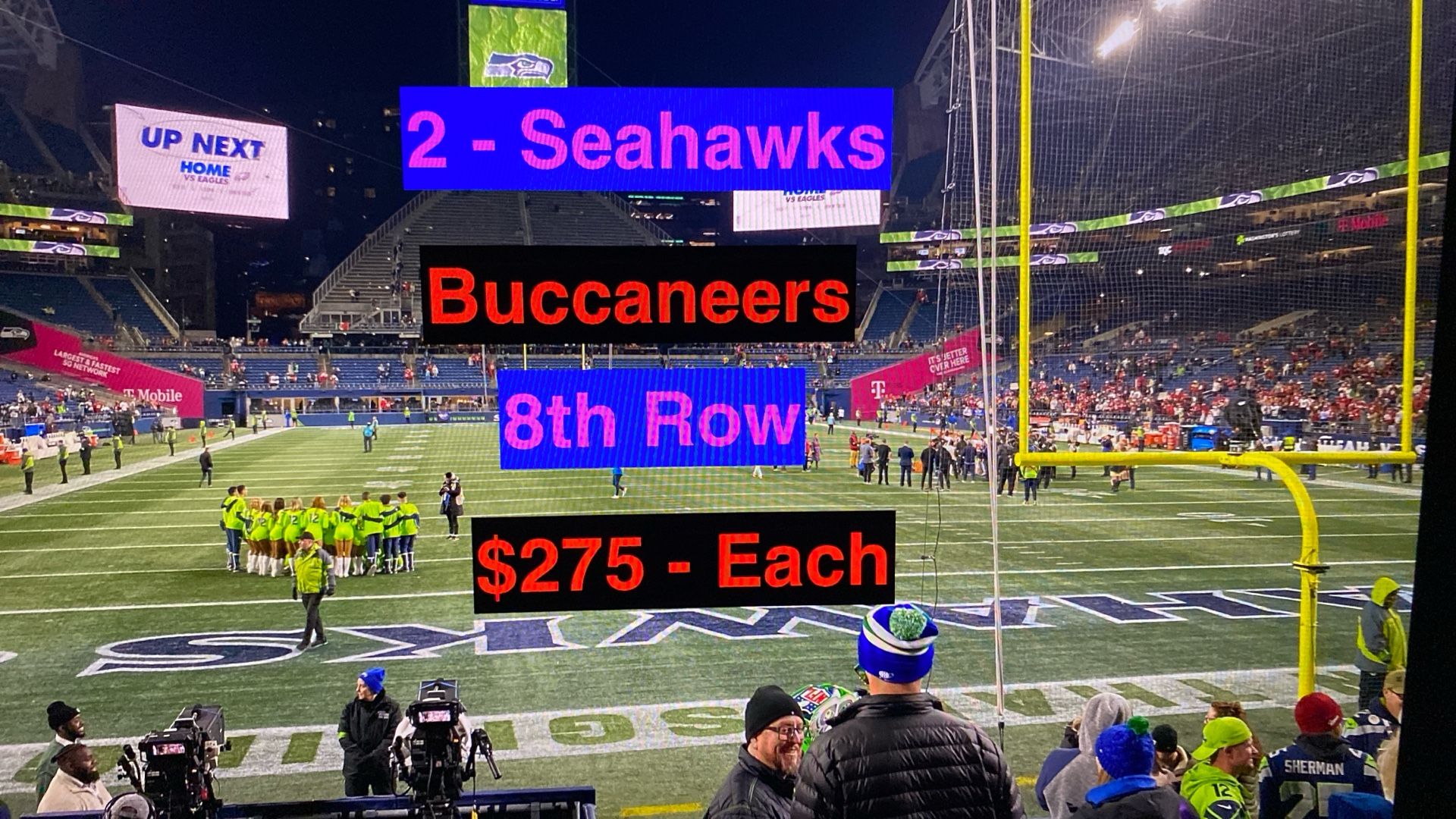 Seahawks Buccaneers Tickets