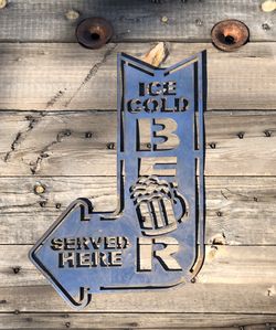 New- steel cut signs