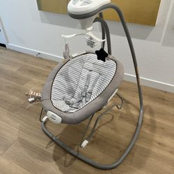 Gently Used Graco DuetConnect Deluxe Multi-Direction Baby Swing and Bouncer - Britton