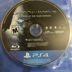 PlayStation Game Shadow of Mordor