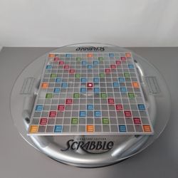 Scrabble Platinum Edition Board Game Rotating Spinning Board
