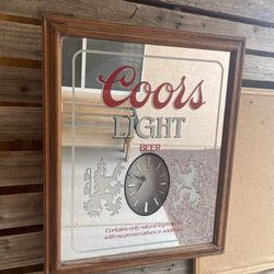 Coors Light Mirror/Clock