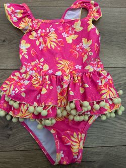 Betsey Johnson Toddler Girl One Piece Swim Suit 3T