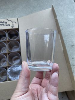 24 piece small glass candle jar