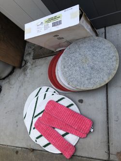 New carpet cleaning pads and floor stripping pads