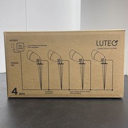 4pcs black LUTEC LED landscape lights