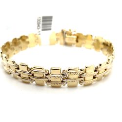 14k Gold Bracelet 11.2g 7” 130943 11