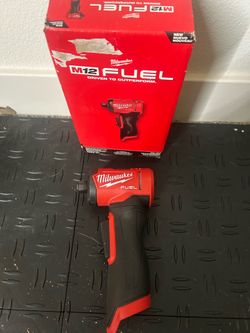 Milwaukee M12 FUEL 12V Lithium-lon Brushless Cordless 1/4 in. Right Angle Die Grinder (Tool-Only)