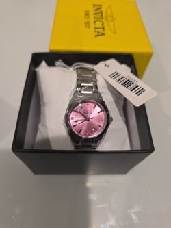 Invicta Women's Watch Pink Dial Silver Bracelet