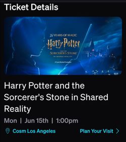 Cosm LA Harry Potter Sorcerer's Stone Monday June 15 1pm