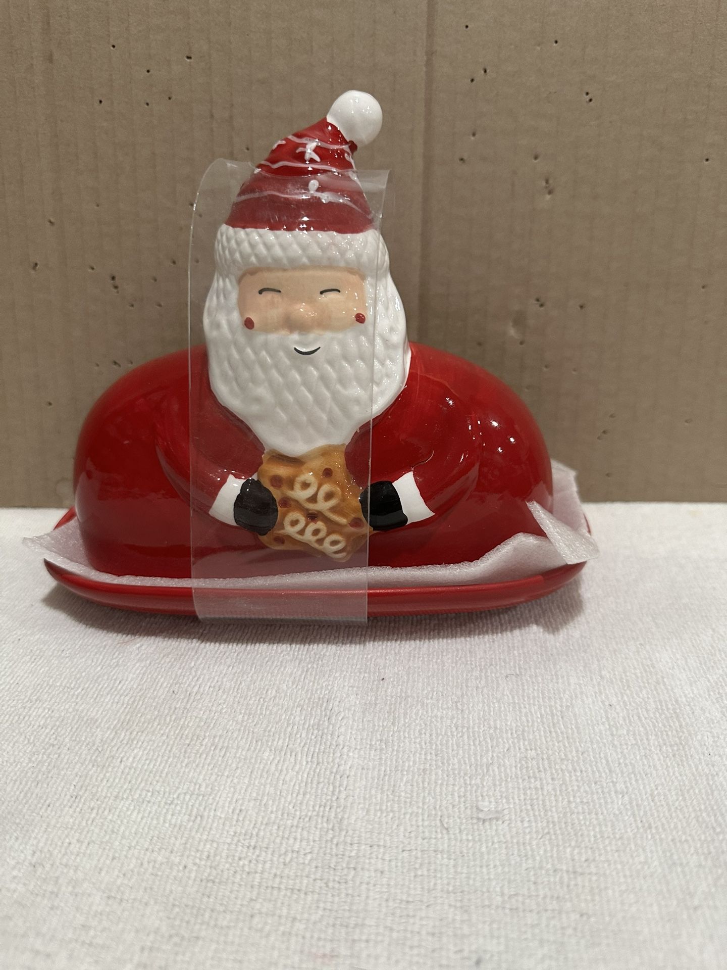 Christmas Santa Claus, Butter Dish