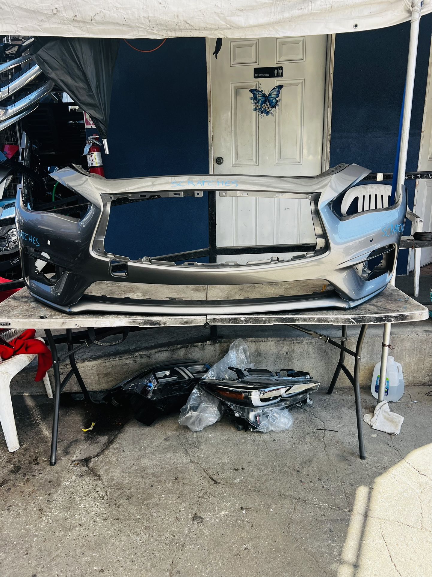 2018-2022 Infiniti Q50  Front Bumper Oem